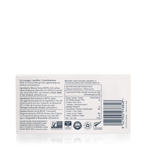 Mānuka Lozenges UMF™ 8+/ MGO 182+